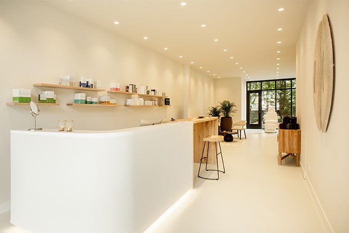 Interior of SKIN Oud-Zuid clinic Amsterdam